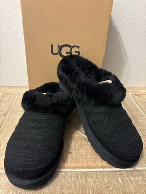 NEW UGG Cluggette Genuine Shearling Lined Indoor Outdoor Slippers